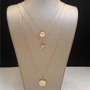 Tommy Bahama Gold Multi-Layer Necklace